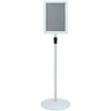 Pedestalo plakato stovas Sidabro 33 x 33 x 123 cm