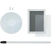 Pedestalo plakato stovas Sidabro 33 x 33 x 123 cm