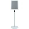 Pedestalo plakato stovas Sidabro 33 x 33 x 126 cm