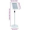 Pedestalo plakato stovas 33 x 33 x 126 cm PVC ir Plienas