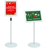 Pedestalo plakato stovas 33 x 33 x 126 cm PVC ir Plienas