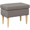 Pėdų staliukas Taupe 55 x 35 x 41 cm Poliesteris