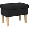 Pėdų staliukas Juoda 55 x 35 x 41 cm Audinys