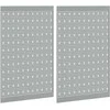 Įrankių sienelė 2 pcs Pilka 100 x 1 x 80 cm