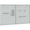 Įrankių sienelė 2 pcs Pilka 100 x 1 x 60 cm