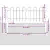 Sodo tvora 5 pcs Pilka 8,5 x 0,8 m Miltelinis plienas