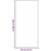 Durų kilimėlis Pilka ir juoda 120 x 250 cm 100% poliamidas
