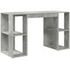 Stalas Betono pilka 130 x 50.5 x 75 cm Apdirbta mediena
