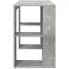 Stalas Betono pilka 130 x 50.5 x 75 cm Apdirbta mediena