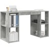 Stalas Betono pilka 130 x 50.5 x 75 cm Apdirbta mediena