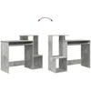Stalas Betono pilka 106 x 41 x 88.5 cm Apdirbta mediena