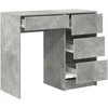 Stalas Betono pilka 90 x 37.5 x 75 cm Apdirbta mediena
