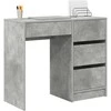 Stalas Betono pilka 90 x 37.5 x 75 cm Apdirbta mediena