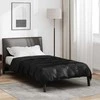 Pilna metų antklodė Juoda 155 x 220 cm Satin ir mikropluoštas