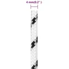 Pinta valties virvė, baltos spalvos, 4mmx50m, poliesteris