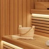 Pirties kibiras 2 pcs Ruda Kietas Pušies Medis ir Kanapės