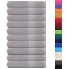 Rankšluostis Pirties rankšluosčiai, FROGN, 10 vnt., pilki, 80x200 cm, 360 g/m²