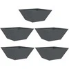 Sodo vazonas 5 pcs Antracitas 35 x 35 x 15 cm