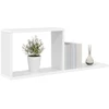 Plaukiojančios lentynos 2 pcs Balta 80 x 15 x 30 cm