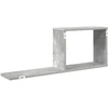 Plaukiojančios lentynos 2 pcs Betono pilka 80 x 15 x 30 cm