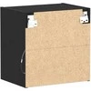 Savitautinė lentyna su LED apšvietimu Juoda 40 x 28,5 x 40 cm