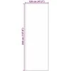 Durų kilimėlis Rožinė ir Juoda 120 x 350 cm 100% poliamidas