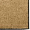 Durų kilimėlis Kremas ir juoda 120 x 250 cm Poliamidas ir PVC