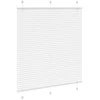 plisuota žaliuze balta 120x100 cm audinio plotis 119,4 cm
