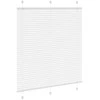 Plisuota žaliuze balta 120x150 cm Audinio plotis 119,4 cm