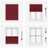 Plisuota žaliuze Bordo raudona 105x150 cm Audinio plotis