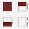 Plisuota žaliuze Bordo raudona 120x100 cm Audinio plotis