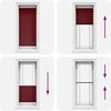 Plisuota žaliuze Bordo raudona 60x150 cm Audinio plotis 59,4 cm