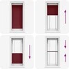 Plisuota žaliuze Bordo raudona 60x150 cm Audinio plotis 59,4 cm