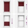 Plisuota žaliuze Bordo raudona 80x150 cm Audinio plotis 79,4 cm