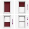 Plisuota žaliuze Bordo raudona 80x150 cm Audinio plotis 79,4 cm