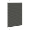 Plisuota žaliuze juoda 100x100 cm audinio plotis 99,4 cm