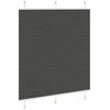 Plisuota žaliuze juoda 120x150 cm audinio plotis 119,4 cm