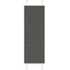 Plisuota žaliuze juoda 45x100 cm audinio plotis 44,4 cm