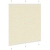 Plisuotas Blind Kreminis 120x100 cm Audinio plotis 119,4 cm