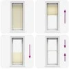 Plisuotas Blind Kreminis 55x100 cm Audinio plotis 54,4 cm