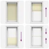 Plisuotas Blind Kreminis 80x100 cm Audinio plotis 79,4 cm