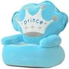 Pliušinė vaikiška kėdė Prince, mėlyna