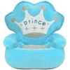 Pliušinė vaikiška kėdė Prince, mėlyna