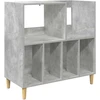 Plokštelių grotuvo stovas Betono pilka 82 x 39,5 x 82,5 cm