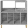 Plokštelių grotuvo stovas Pilka Sonoma 82 x 39,5 x 82,5 cm