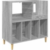 Plokštelių grotuvo stovas Pilka Sonoma 82 x 39,5 x 82,5 cm