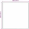 Neslystantis plaukuotas kilimas Tamsiai pilka 200 x 200 cm PP