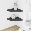 Plūduriuojanti lentyna 2 pcs Antracitas 24 x 24 x 2 cm