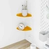 Plūduriuojanti lentyna 2 pcs Garučių geltona 15 x 15 x 2 cm