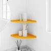 Plūduriuojanti lentyna 2 pcs Garučių geltona 30 x 30 x 2 cm